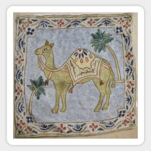 Embroidered Camel Pillow Sticker